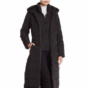 Cole Haan Quilted Long Down Coat